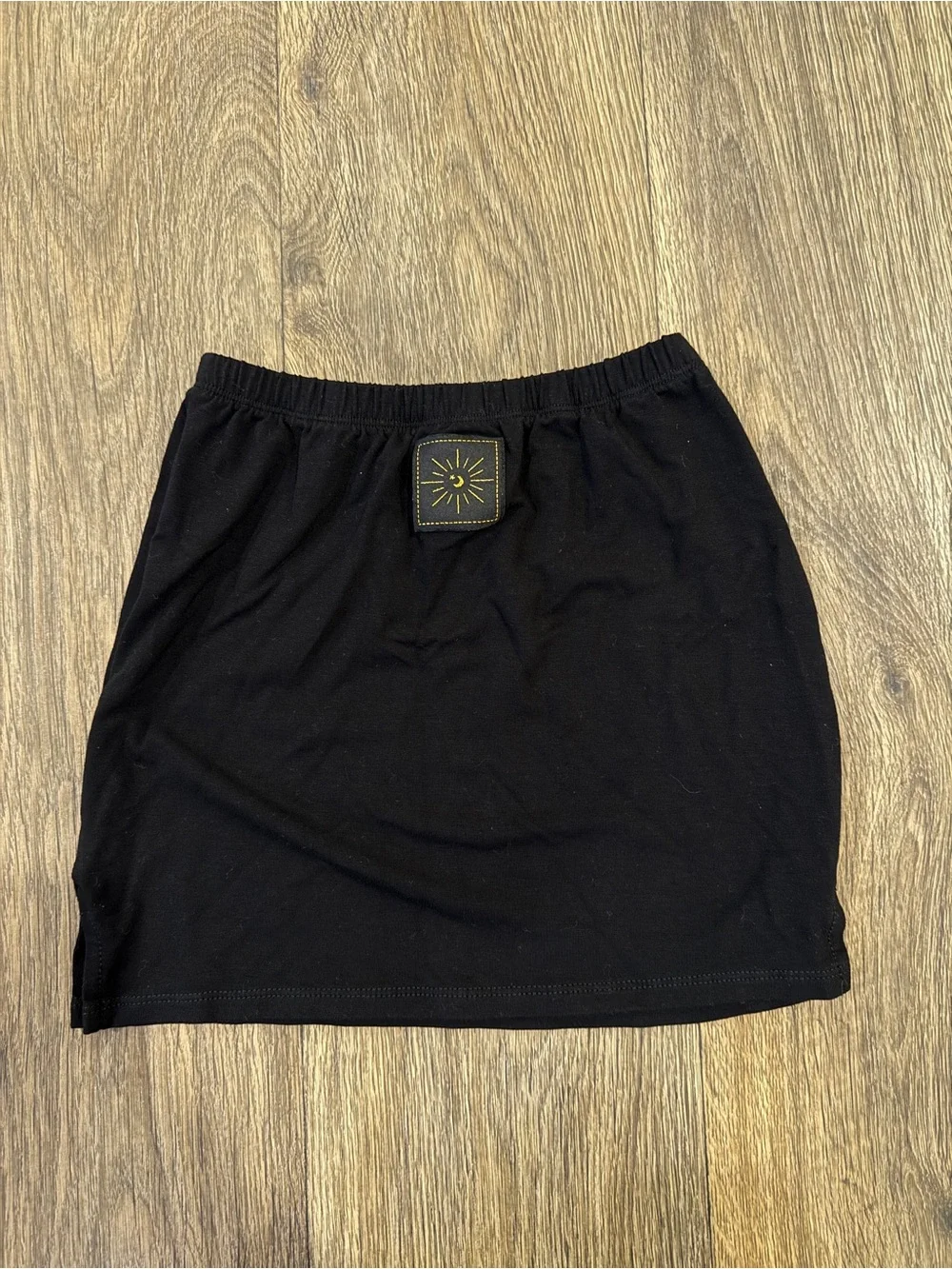 her pony black bodycon skirt
